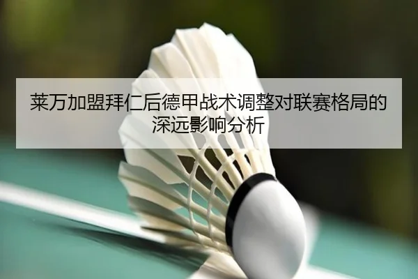 莱万加盟拜仁后德甲战术调整对联赛格局的深远影响分析